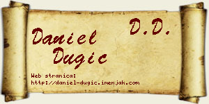 Daniel Dugić vizit kartica